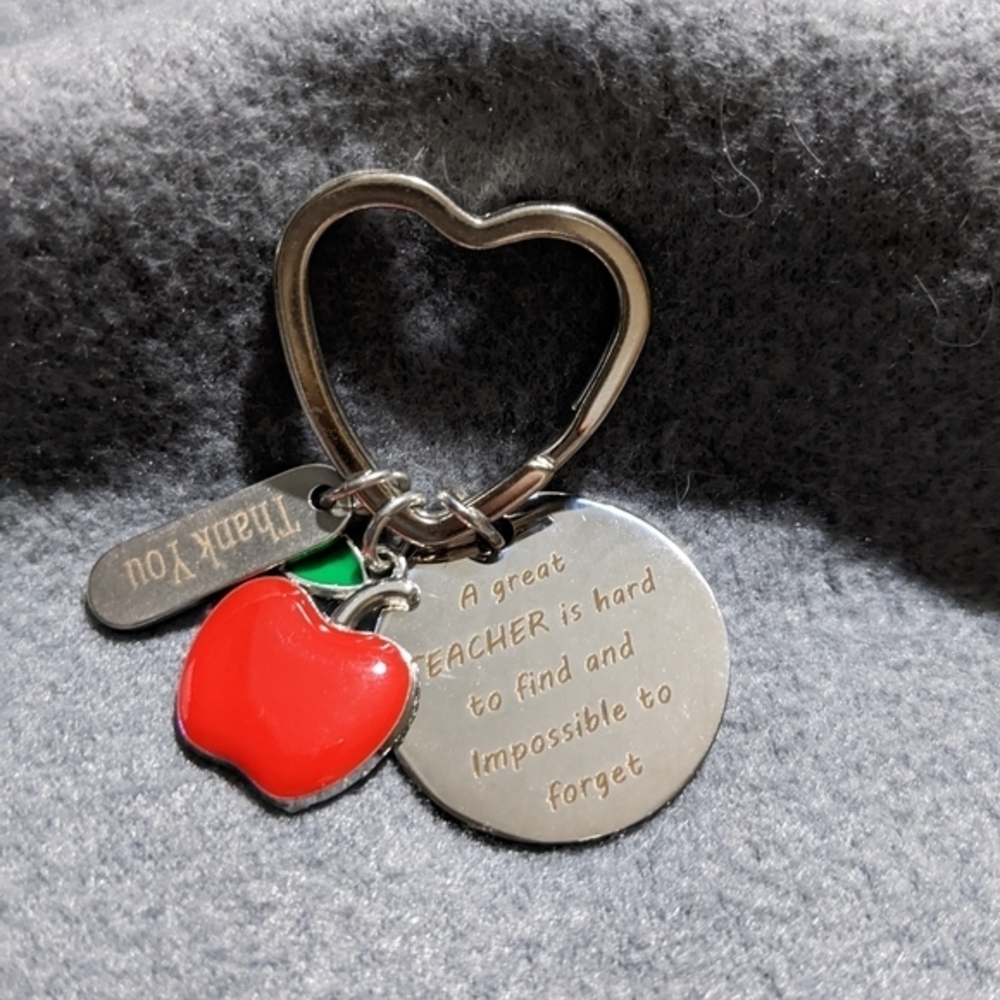 NEW Teacher charm‎ keychain necklace bracelet